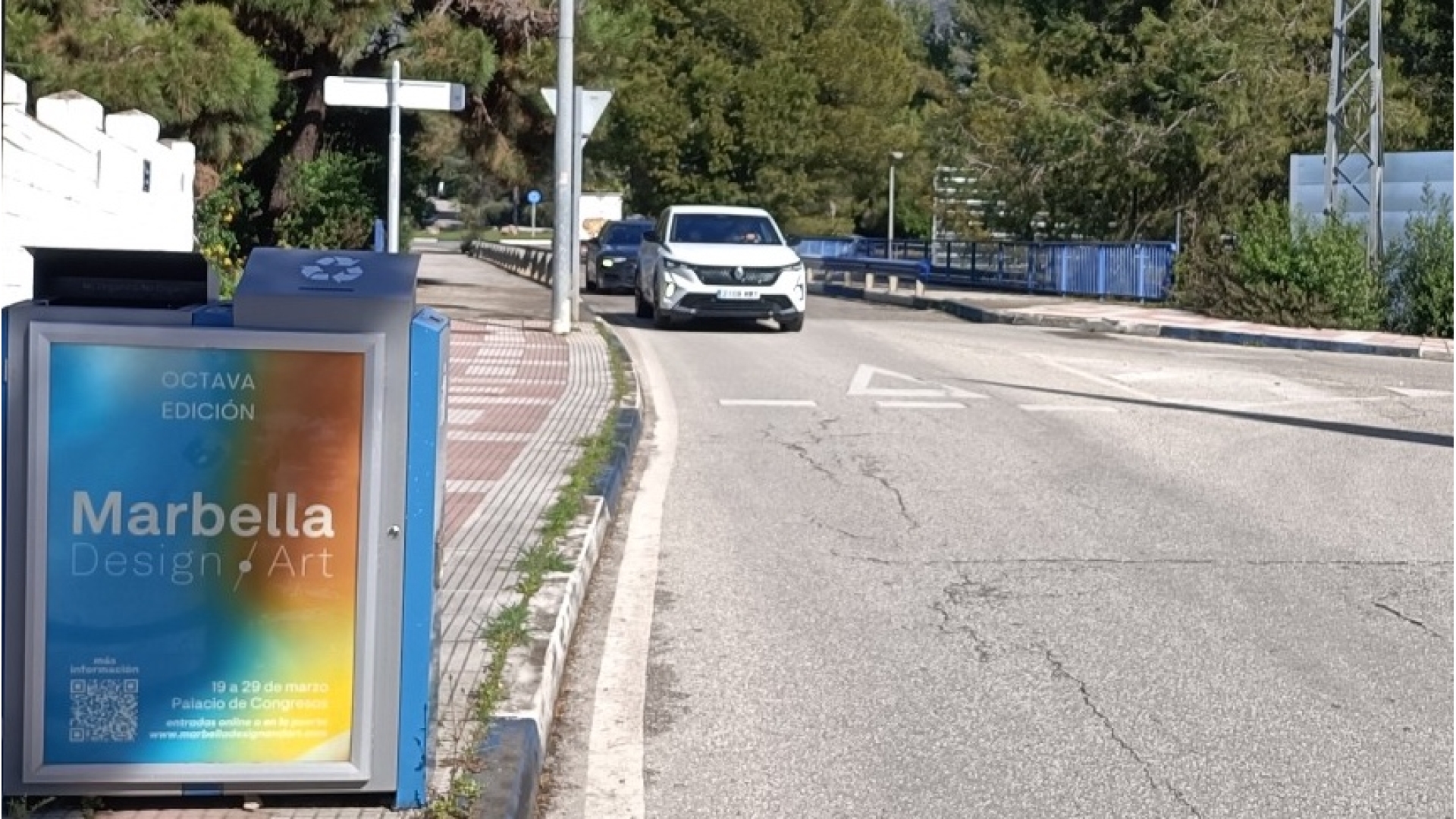 Advertising mupi   of  70x100 cm  in , Marbella