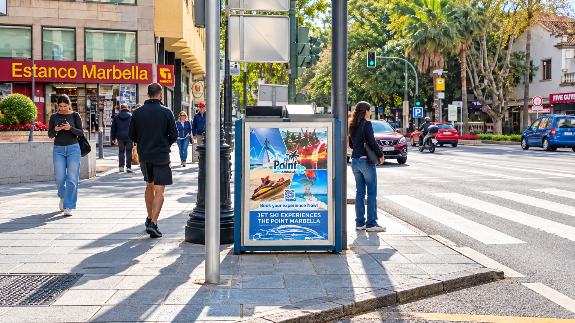 Mupi publicitario en Avenida Ricardo Soriano, 2