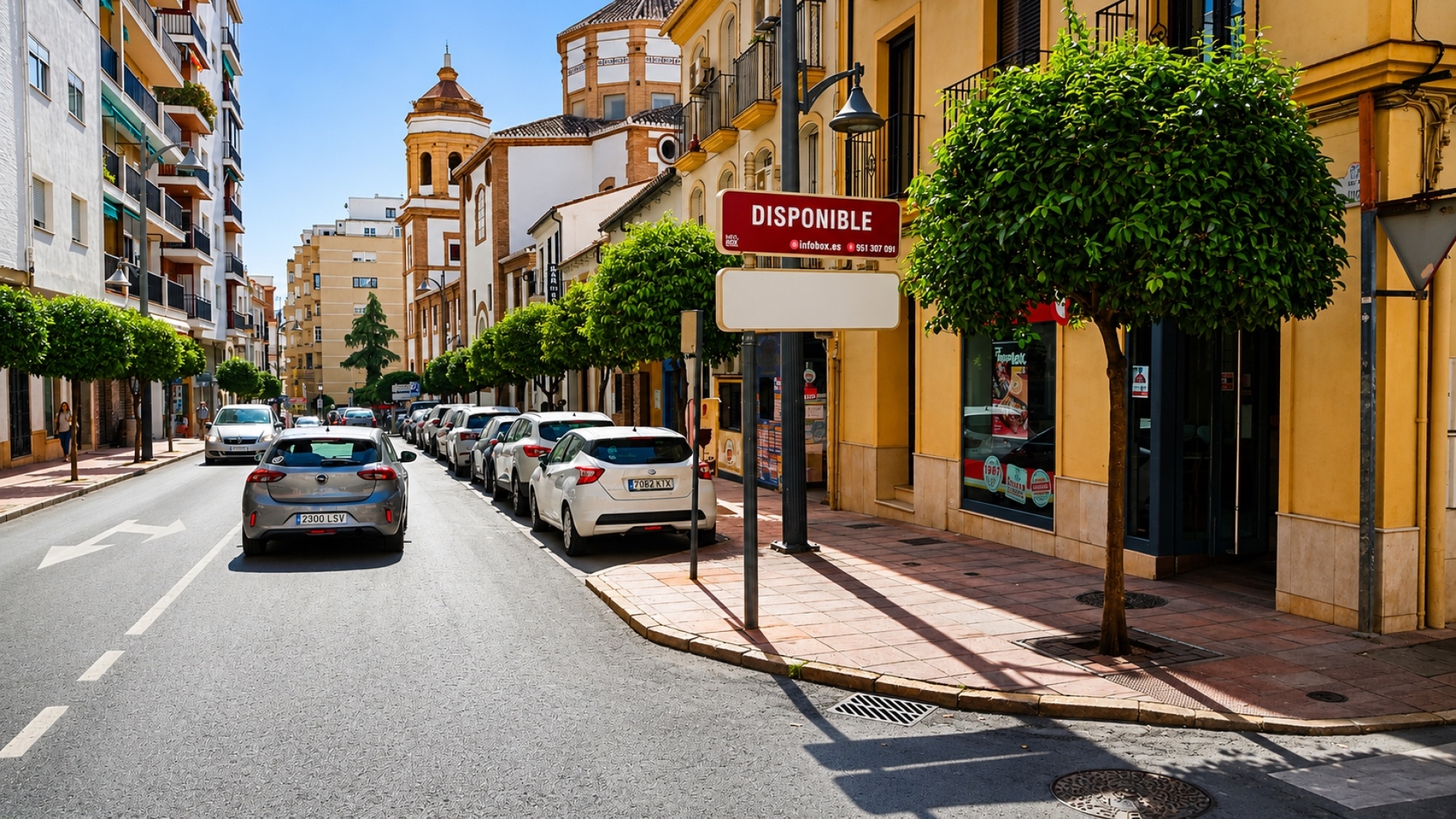 Poste publicitario   de  150x100 cm  en Ronda, Málaga