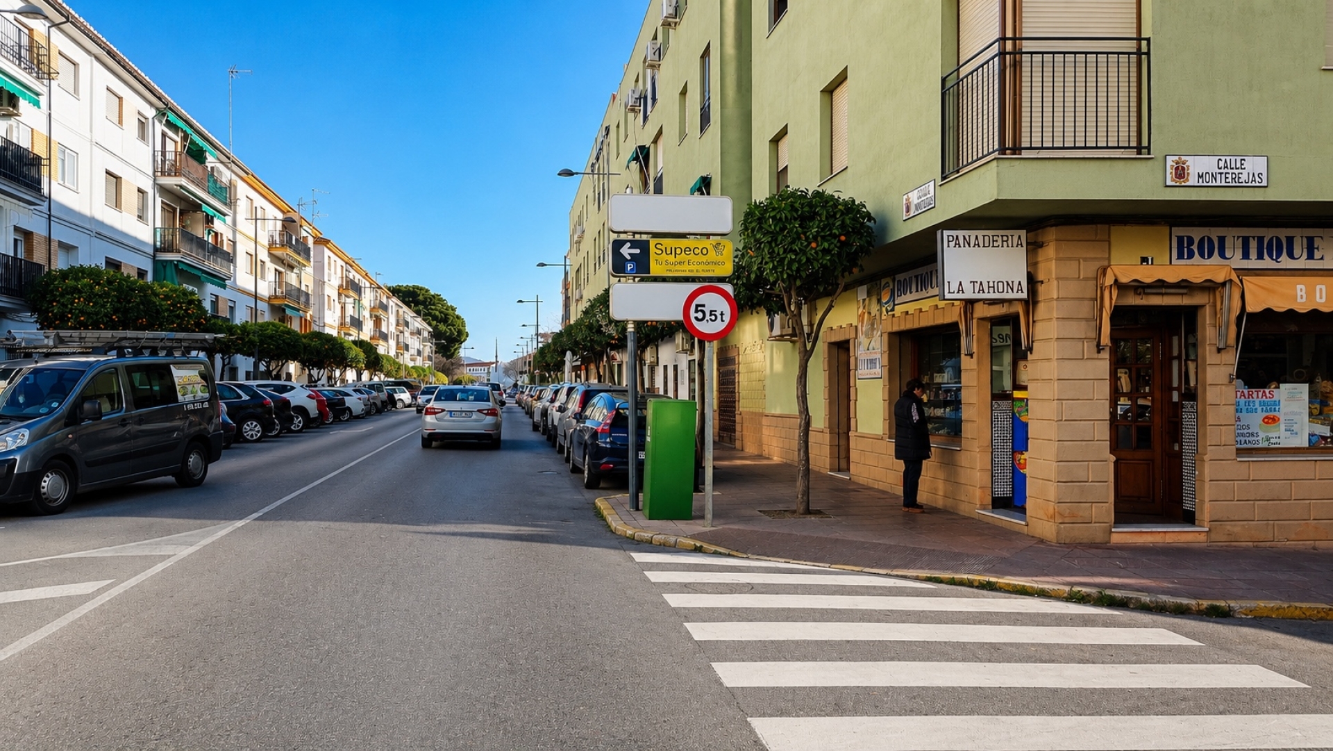 Poste publicitario   de  150x50 cm  en Ronda, Málaga
