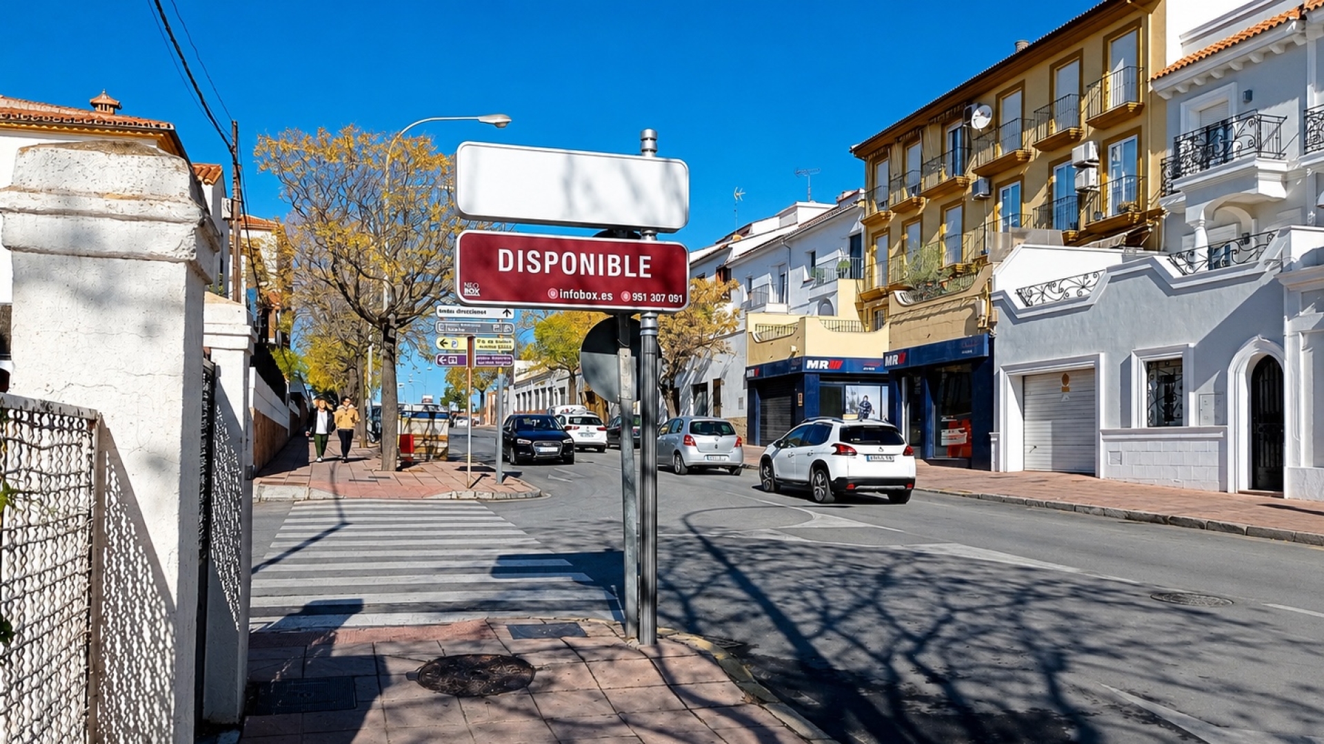 Poste publicitario   de  150x100 cm  en Ronda, Málaga