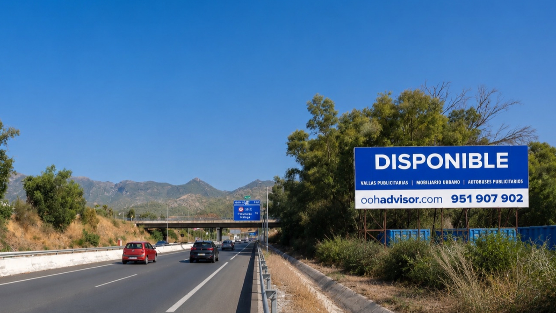 Valla ubicada en A7 -Marbella, próximo C.C. La Cañada