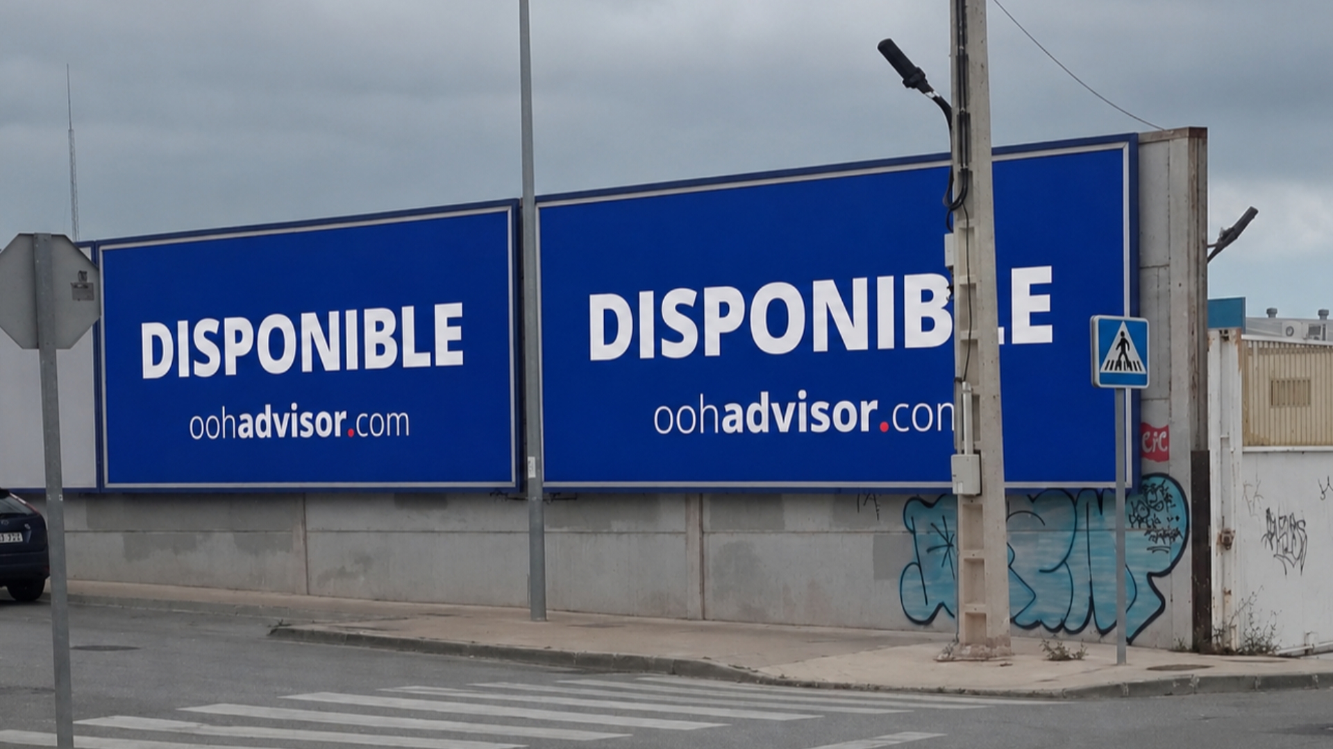Valla ubicada en Polígono El Viso (Málaga)
