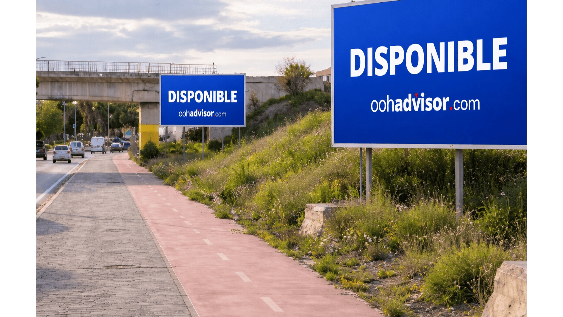 Valla publicitaria   de  4x3 m  en Málaga, Málaga