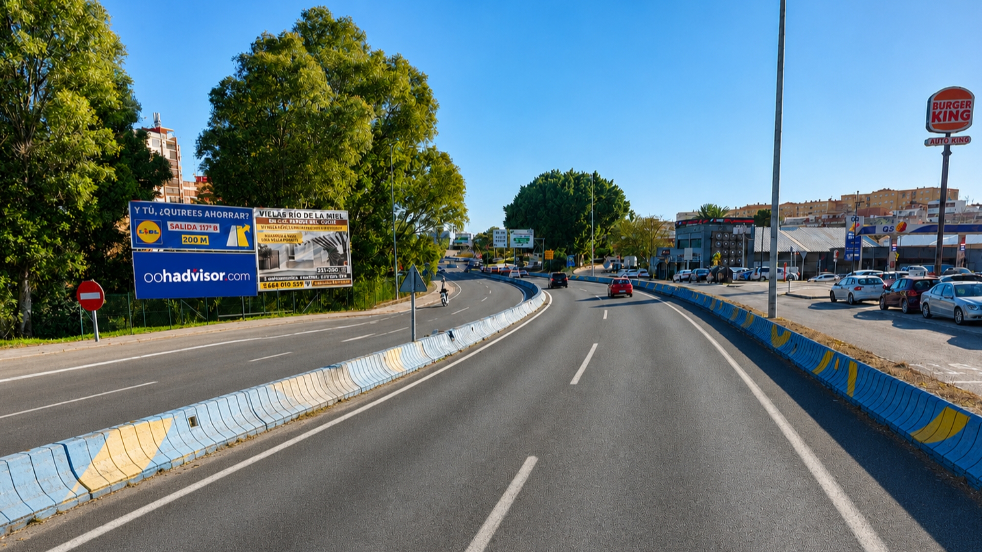 Valla publicitaria   de  8x3 m  en Algeciras, Cádiz