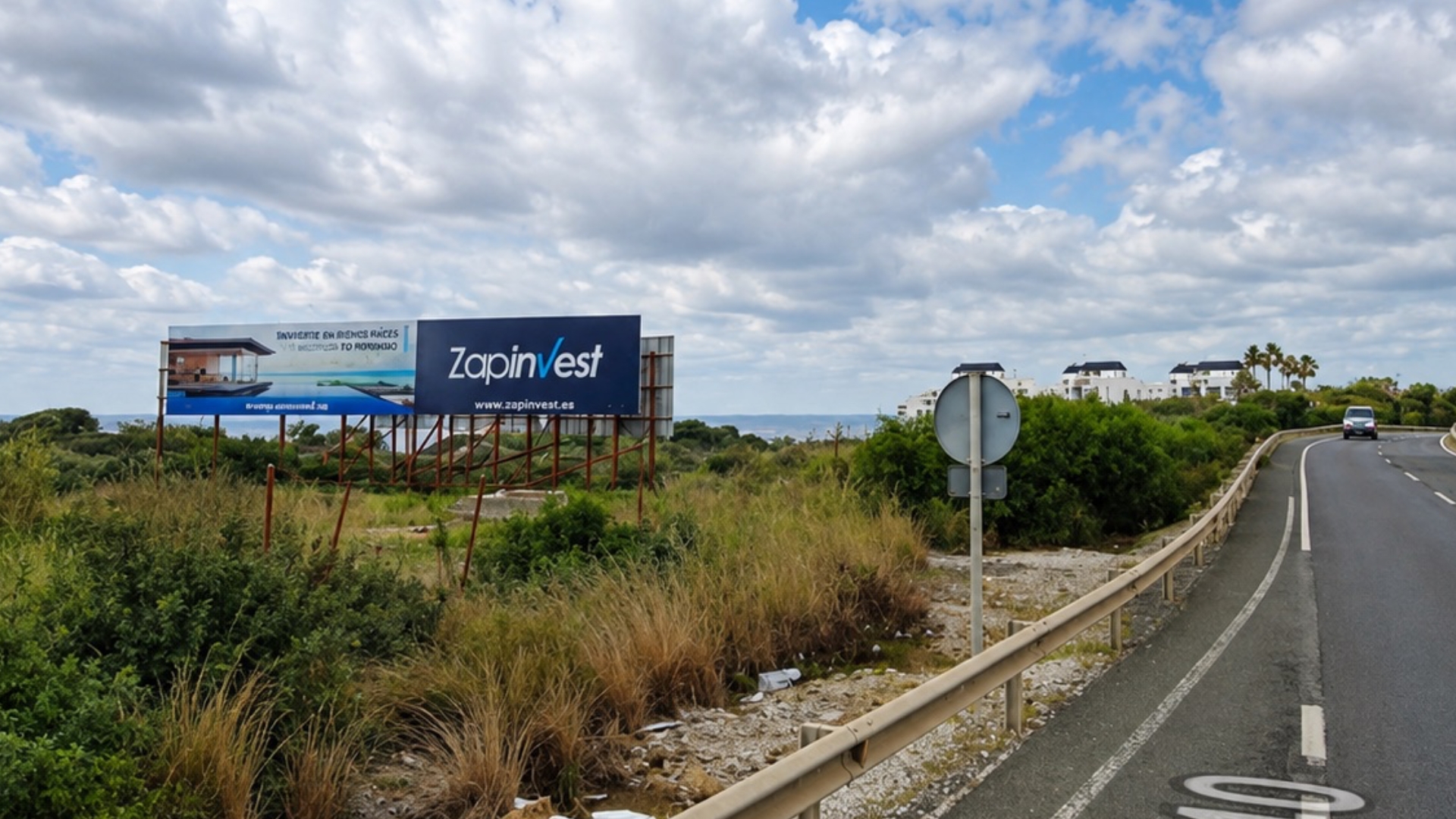 Valla publicitaria   de  8x3 m  en Estepona, Málaga