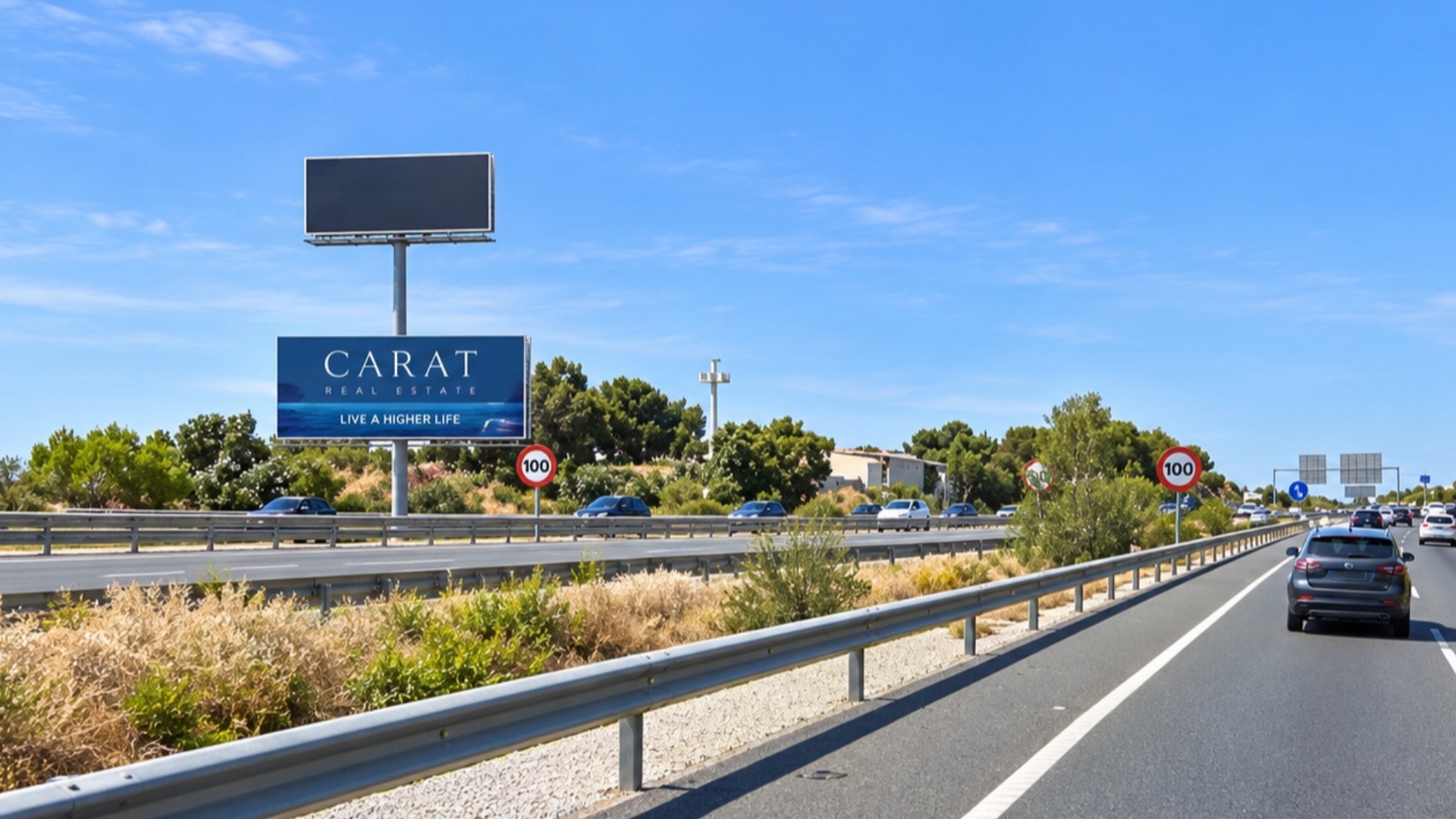 Monoposte publicitario   de  12x5 m  en Torremolinos, Málaga