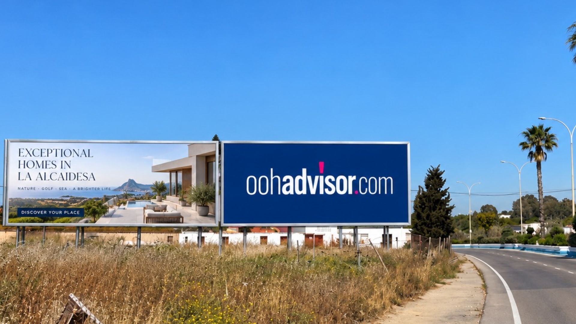 Valla publicitaria   de  8x3 m  en La Línea de la Concepción, Cádiz