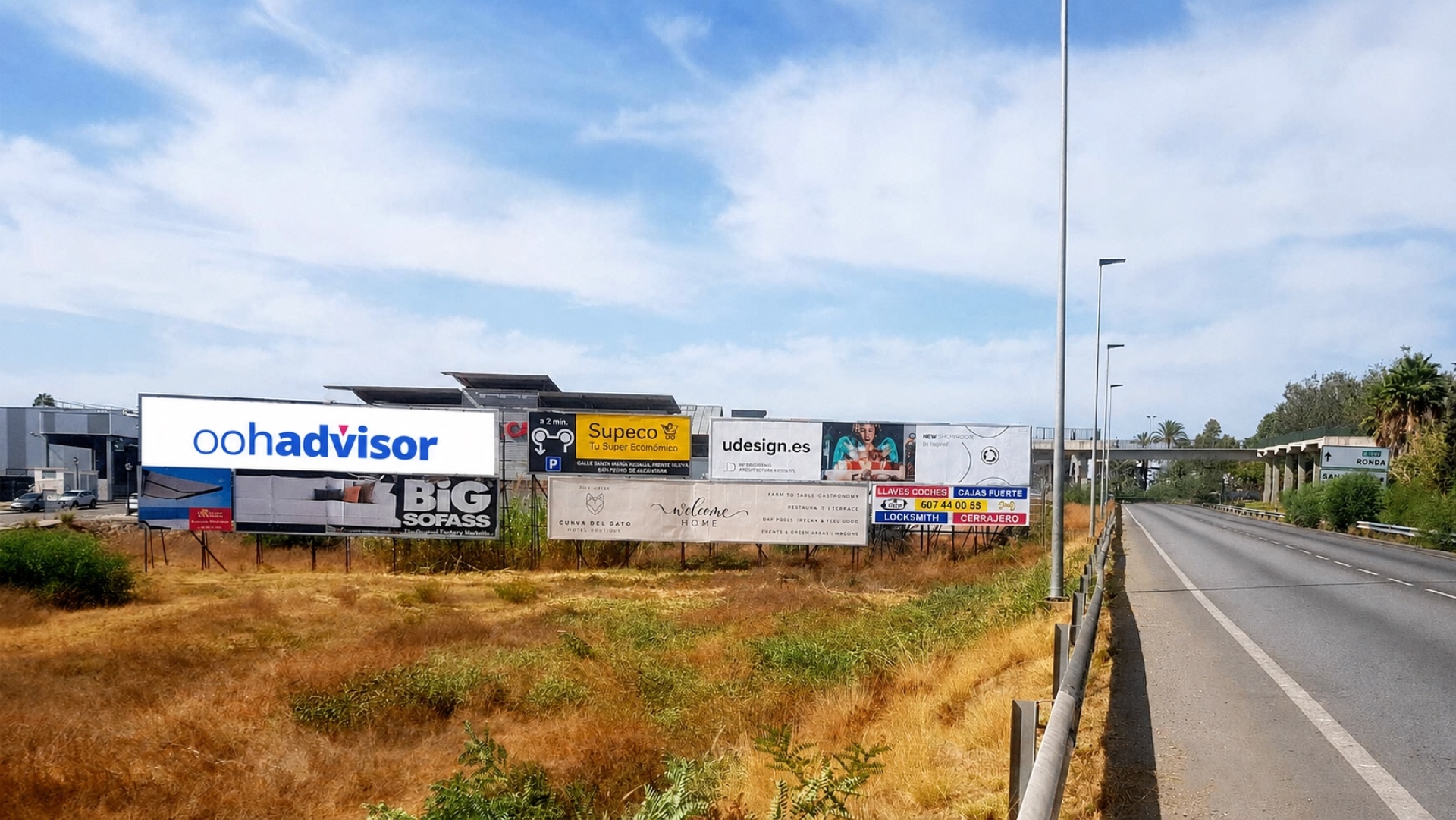 Valla ubicada en Carretera Polígono San Pedro | Marbella