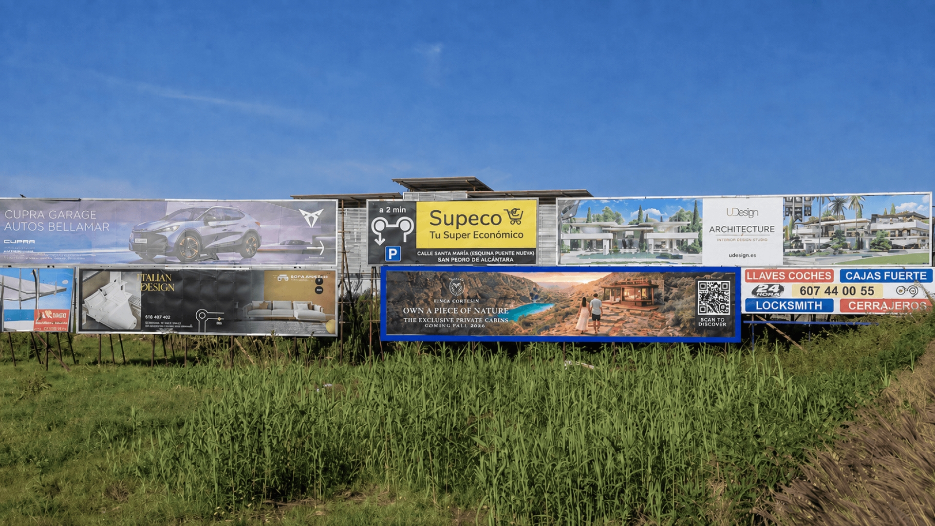 Valla ubicada en Carretera Polígono San Pedro | Marbella