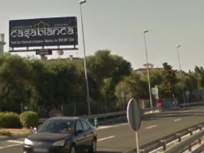 Monoposte publicitario de 10.4x5 m en Manilva, Málaga