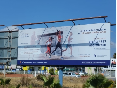 Valla publicitaria de 8x3 m en La Línea de la Concepción, Cádiz
