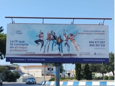 Valla publicitaria de 8x3 m en La Línea de la Concepción, Cádiz