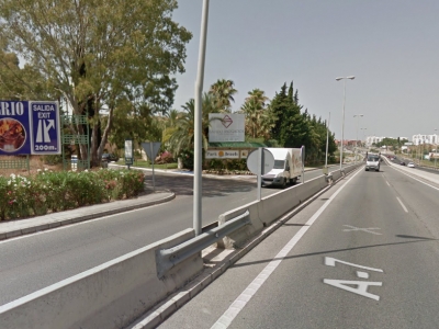 Valla publicitaria de 8x3 m en Estepona, Málaga