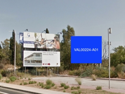 Valla publicitaria de 8x6 m en Marbella, Málaga