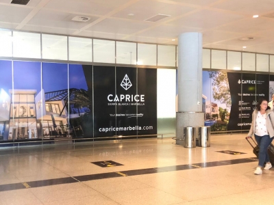 Vinilo publicitario de 1000x200 cm en Málaga, Málaga