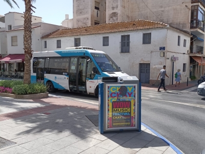 Mupi publicitario de 176x120 cm en San Pedro de Alcántara, Málaga