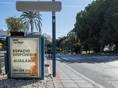 Mupi de 70x100 cm en Marbella, Málaga