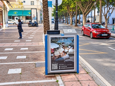 Mupi de 70x100 cm en Marbella, Málaga