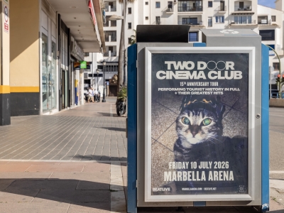 Mupi de 70x100 cm en Marbella, Málaga