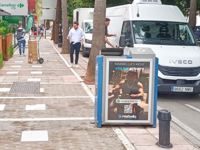 Mupi de 70x100 cm en Marbella, Málaga