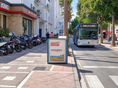 Mupi de 70x100 cm en Marbella, Málaga