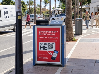 Mupi of 70x100 cm in Marbella, Málaga