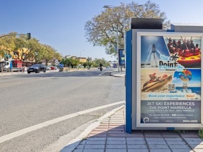 Mupi of 70x100 cm in Marbella, Málaga