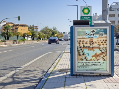 Mupi de 70x100 cm en Marbella, Málaga