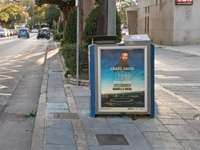 Mupi of 70x100 cm in Marbella, Málaga