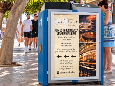 Mupi de 70x100 cm en Marbella, Málaga