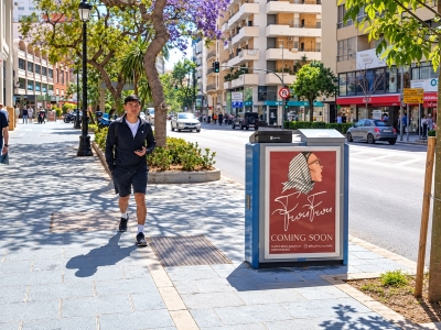 Mupi de 70x100 cm en Marbella, Málaga