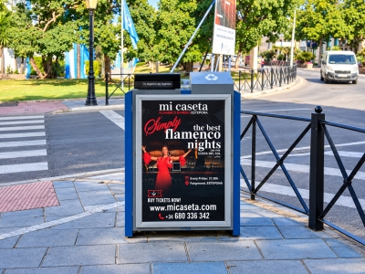 Mupi de 70x100 cm en Marbella, Málaga