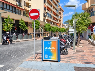 Mupi de 70x100 cm en Marbella, Málaga
