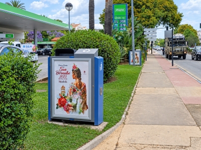 Mupi of 70x100 cm in Marbella, Málaga