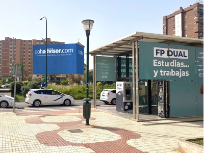 Lona publicitaria de 39x14 m en Málaga, Málaga
