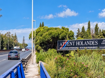Billboard of 24x3 m in Marbella, Málaga