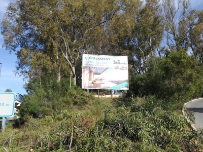 Valla publicitaria de 8x3 m en Marbella, Málaga