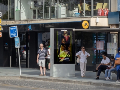 Mupi digital of 95x165 cm in Marbella, Málaga