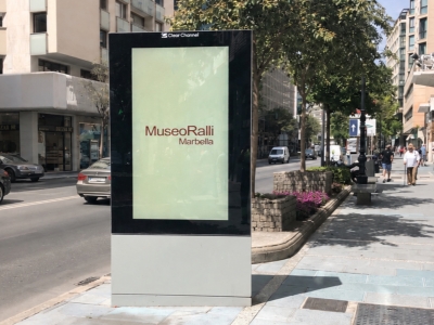 Mupi digital of 95x165 cm in Marbella, Málaga