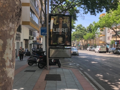 Mupi publicitario de 172x117 cm en Marbella, Málaga