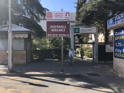 Poste publicitario de 150x50 cm en Ronda, Málaga