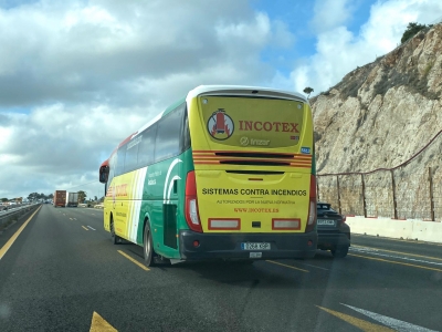 Autobus publicitario de Gran lateral + Simple en Málaga, Málaga