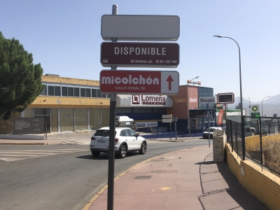 Poste publicitario de 150x100 cm en Ronda, Málaga