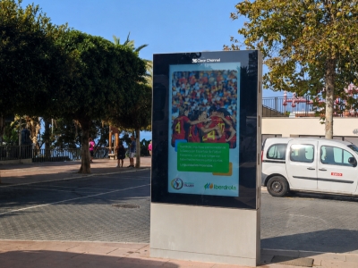 Mupi digital de 95x165 cm en Marbella, Málaga