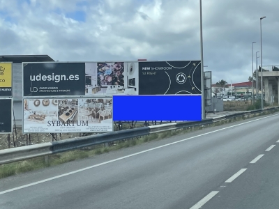 Valla publicitaria de 8x2 m en Marbella, Málaga