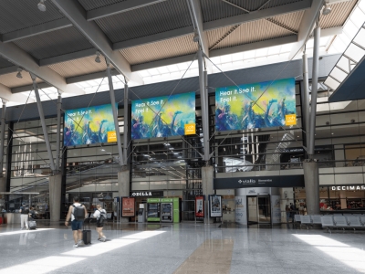 Lona publicitaria de 5.06x5.06 m en Málaga, Málaga