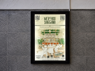Illuminated display of 75x110 cm in Estepona, Málaga