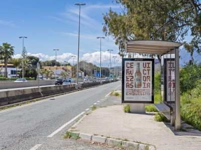 Mupi publicitario de 176x120 cm en Estepona, Málaga