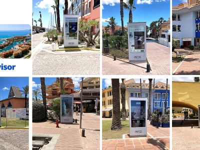 Mupi publicitario de 176x120 cm en Sotogrande, Cádiz